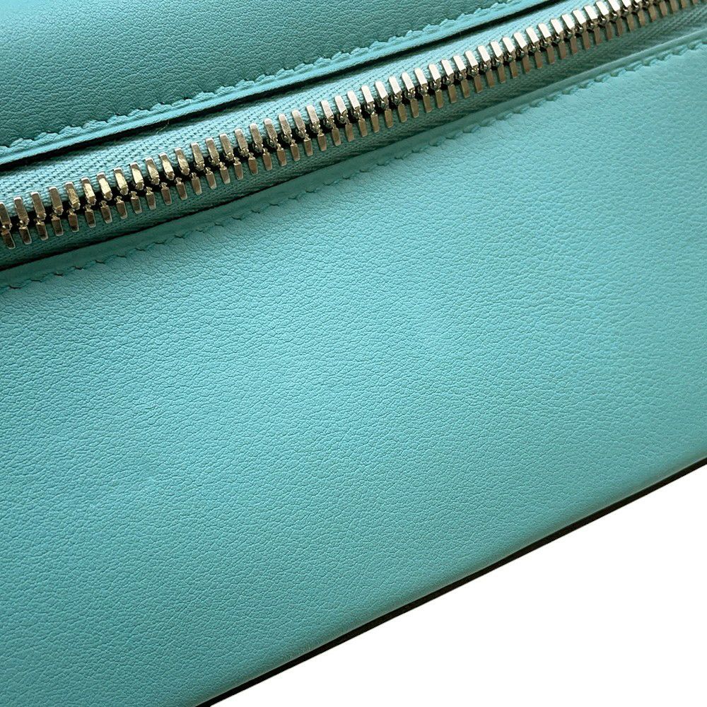 エルメス ハンドバッグ ボリード スクレ ブルーアトール/シルバー金具 スイフト X刻印