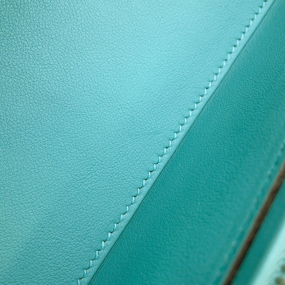 エルメス ハンドバッグ ボリード スクレ ブルーアトール/シルバー金具 スイフト X刻印