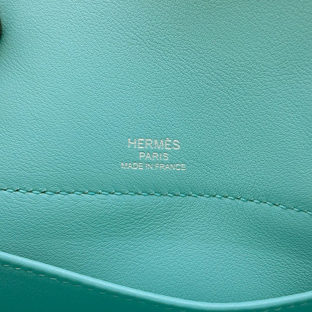 エルメス ハンドバッグ ボリード スクレ ブルーアトール/シルバー金具 スイフト X刻印