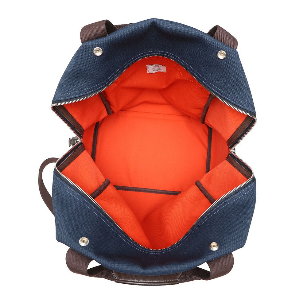 エルメス リュック サックドパンサージュ グルーム  ネイビー/フー/シルバー金具 トワルシェブロン/キャンバス バックパック