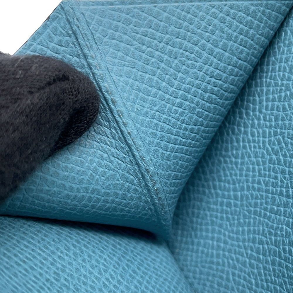 エルメス 長財布 ベアンスフレ ブルージーン/シルバー金具 エプソン □N刻印 HERMES 財布