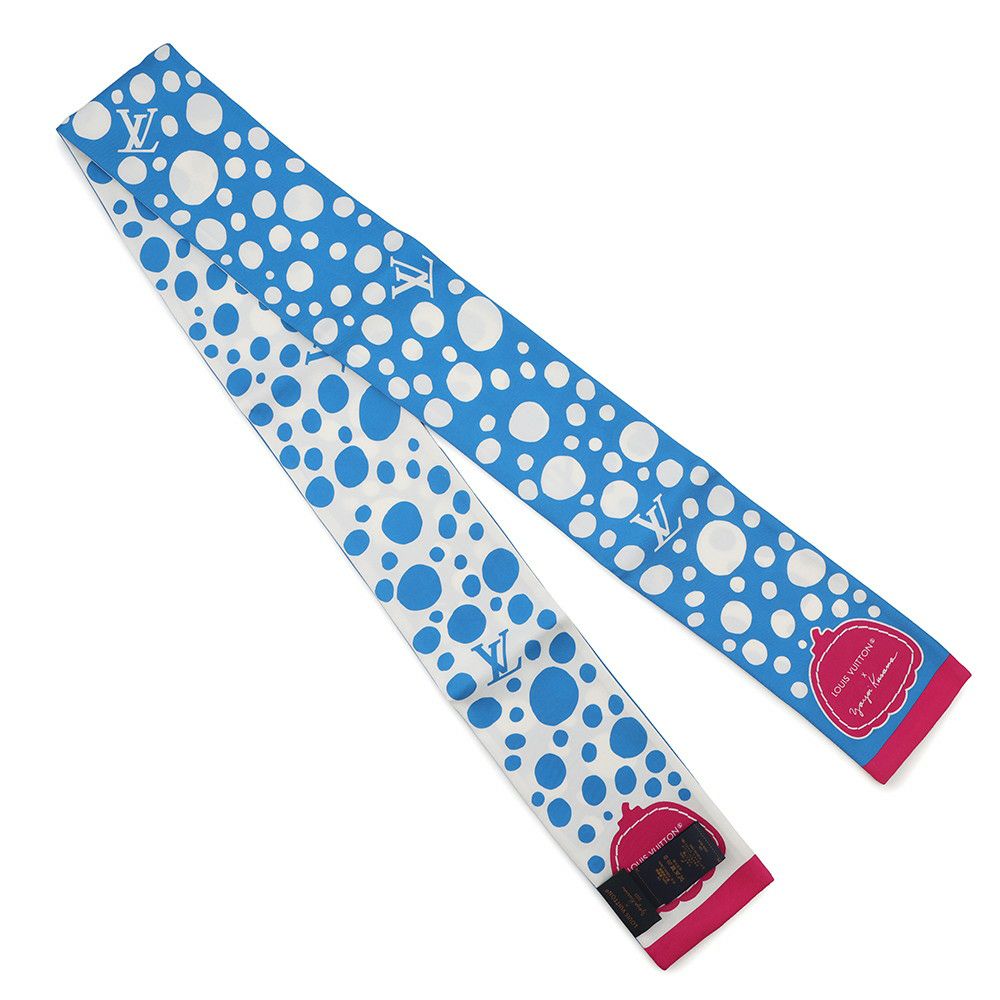 ルイヴィトン スカーフ バンドー・インフィニティドット LV×YK シルク M78290 LOUIS VUITTON 草間彌生 コラボ