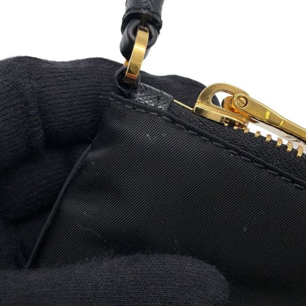 プラダ ハンドバッグ ナイロン ロゴ 1NH545 PRADA バッグ 黒