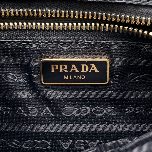 プラダ ハンドバッグ ナイロン ロゴ 1NH545 PRADA バッグ 黒
