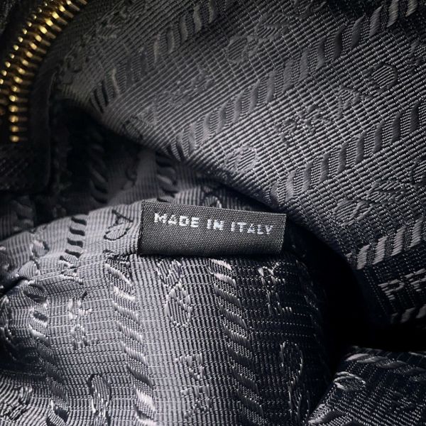 プラダ ハンドバッグ ナイロン ロゴ 1NH545 PRADA バッグ 黒