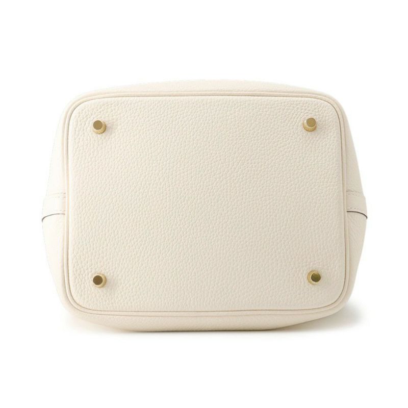 エルメス ハンドバッグ ピコタンロックMM ナタ/ゴールド金具 トリヨンクレマンス B刻印