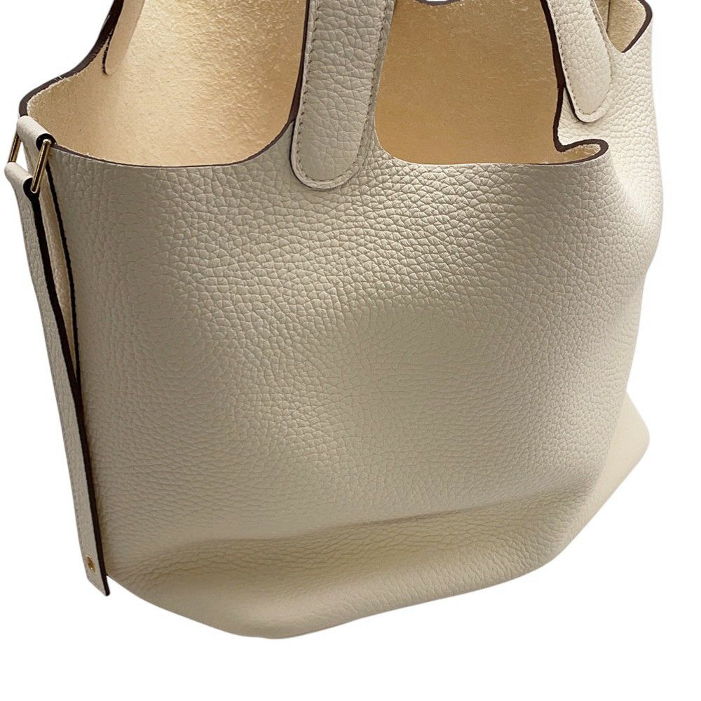 エルメス ハンドバッグ ピコタンロックMM ナタ/ゴールド金具 トリヨンクレマンス B刻印