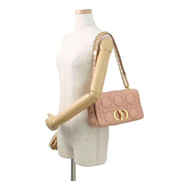 クリスチャン・ディオール チェーンショルダーバッグ カナージュ Caro カロ カーフレザー M9242UNGK Christian Dior