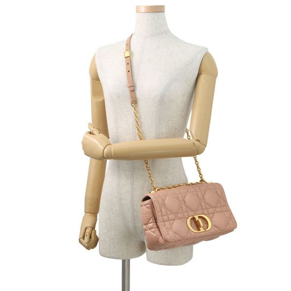 クリスチャン・ディオール チェーンショルダーバッグ カナージュ Caro カロ カーフレザー M9242UNGK Christian Dior