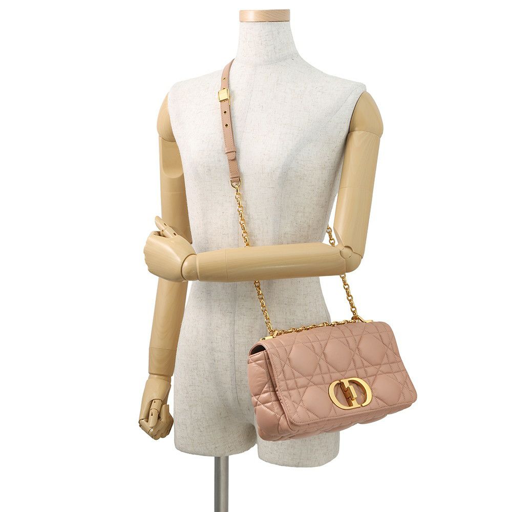 クリスチャン・ディオール チェーンショルダーバッグ カナージュ Caro カロ カーフレザー M9242UNGK Christian Dior