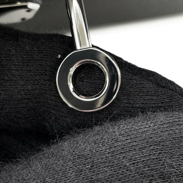 エルメス ハンドバッグ ケリー25 外縫い ブラック/シルバー金具 エプソン W刻印 ２wayショルダー 黒