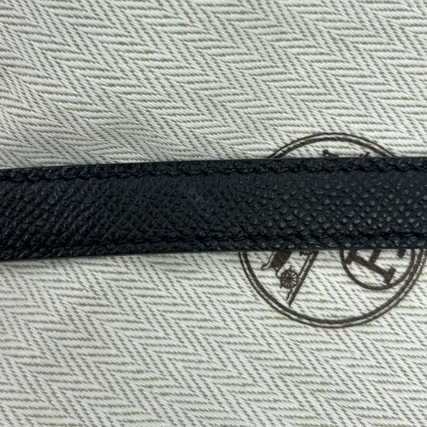 エルメス ハンドバッグ ケリー25 外縫い ブラック/シルバー金具 エプソン W刻印 ２wayショルダー 黒