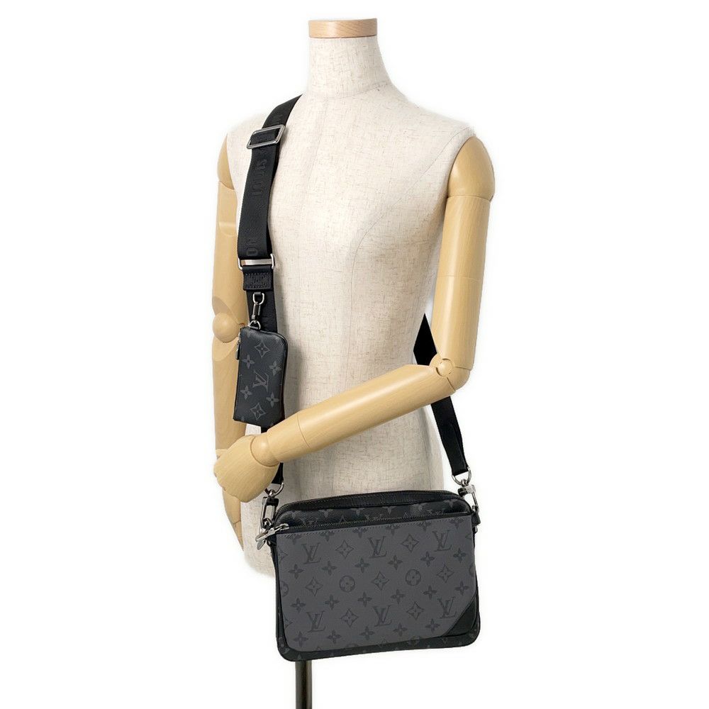 ルイヴィトン ショルダーバッグ モノグラム・エクリプス リバース トリオ・メッセンジャー M69443 ブラック 黒