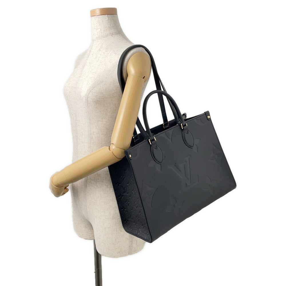 ルイヴィトン トートバッグ モノグラム・アンプラント オンザゴー MM M45595 2way ショルダーバッグ ブラック 黒