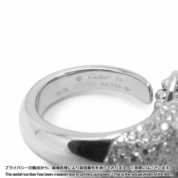 カルティエ リング パンテール ドゥ カルティエ リング ダイヤ 171P 計0.89ct オニキス エメラルド K18WG サイズ53 N4744100 指輪