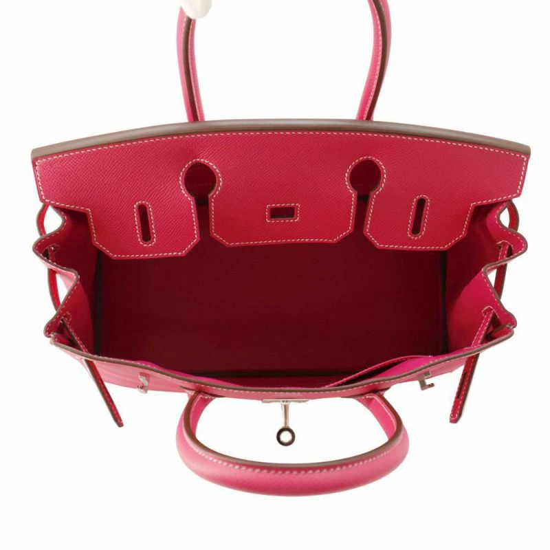 エルメス バーキン30 ローズティリアン/シルバー金具 エプソン □Q刻印 HERMES Birkin ハンドバッグ