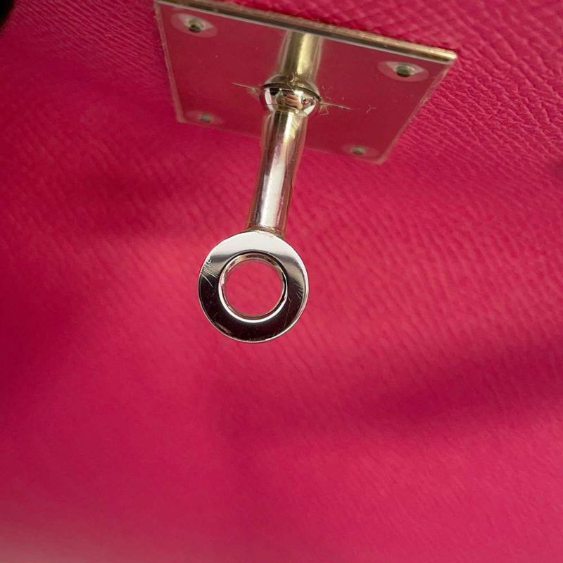 エルメス バーキン30 ローズティリアン/シルバー金具 エプソン □Q刻印 HERMES Birkin ハンドバッグ