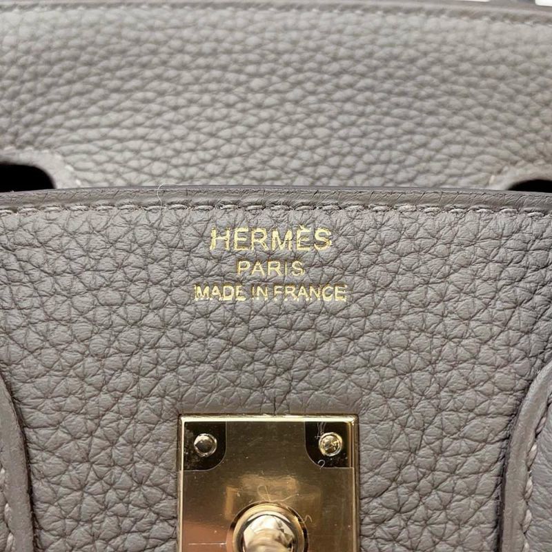 エルメス バーキン25 グリメイヤー/シャンパンゴールド金具 トゴ W刻印 HERMES Birkin ハンドバッグ