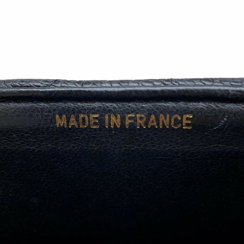 シャネル チェーンショルダーバッグ Vステッチ ココマーク キャビアスキン CHANEL 黒