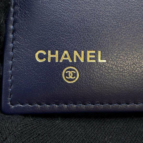 シャネル 財布 マトラッセ ココマーク キャビアスキン ブラック AP0232 CHANEL 三つ折り財布