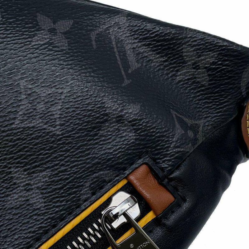 ルイヴィトン ボディバッグ モノグラム・エクリプス ディスカバリー・バムバッグ M45220 上巣tバッグ ブラック 黒