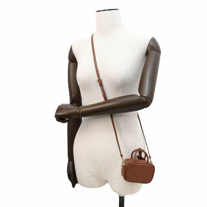 ミュウミュウ バッグチャーム マイクロ バッグ レザー 5NR036 MIUMIU 2wayショルダーバッグ