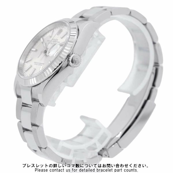 ロレックス デイトジャスト36 SS/K18WG ランダムシリアル ルーレット 126234 ROLEX 腕時計 シルバー文字盤