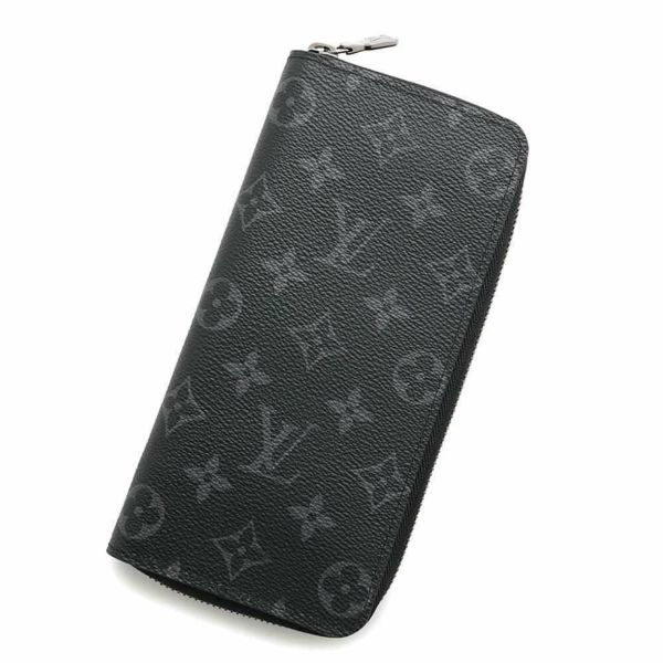 ルイヴィトン 長財布 モノグラム・エクリプス ジッピーウォレット・ヴェルティカル M62295 LOUIS VUITTON 財布 メンズ 黒 |  中古・新品ブランド販売ギャラリーレア公式通販