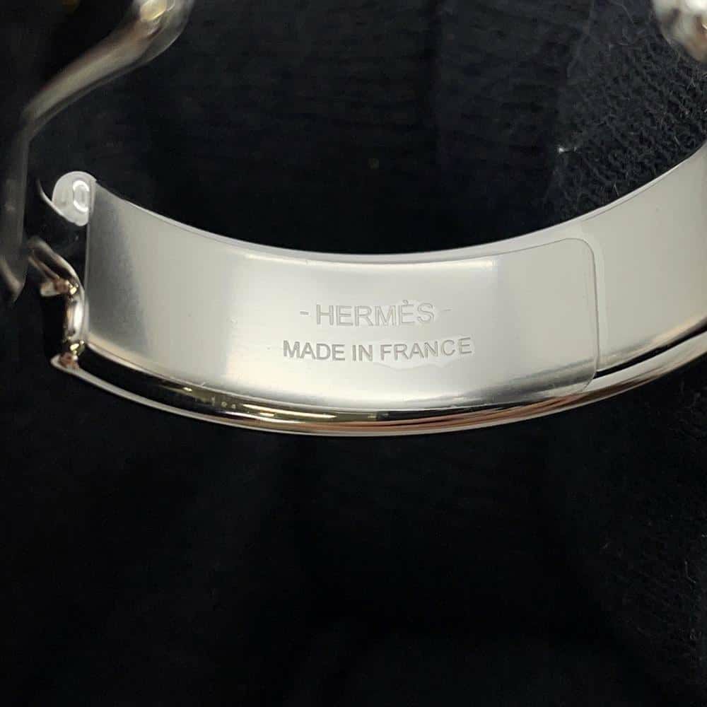 エルメス ピアス オランプ ドレ/シルバー金具 シェーブルシャムキライト HERMES アクセサリー