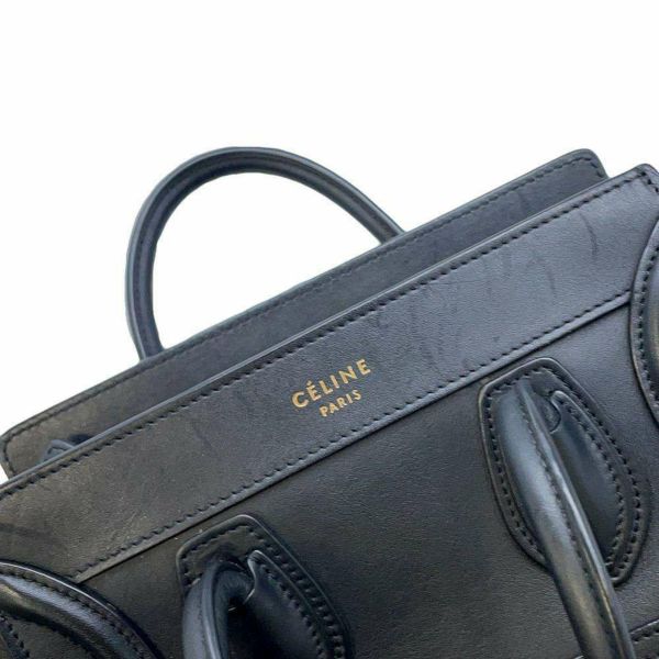 セリーヌ ハンドバッグ ラゲージ ナノショッパー 168243ZSG CELINE バッグ 2wayショルダーバッグ 黒