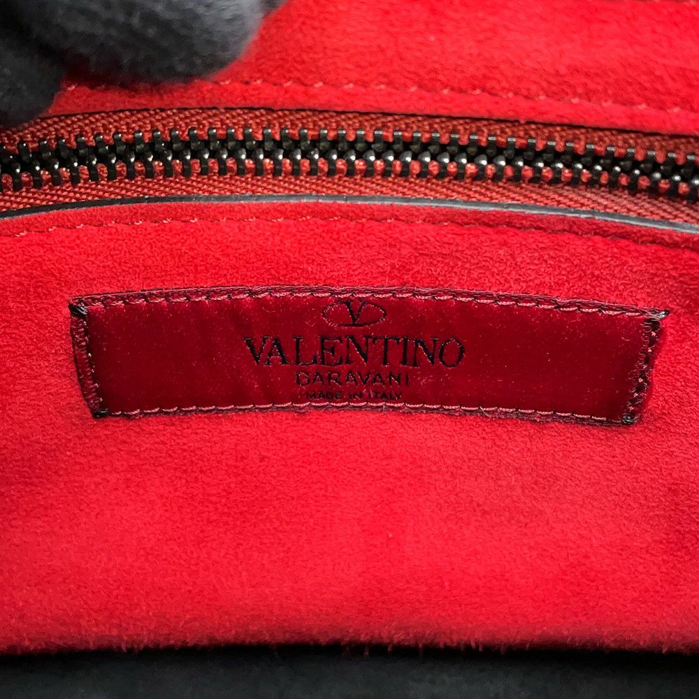 ヴァレンティノ・ガラヴァーニ ハンドバッグ ロックスタッズ スパイク VALENTINO 2wayチェーンショルダーバッグ 黒