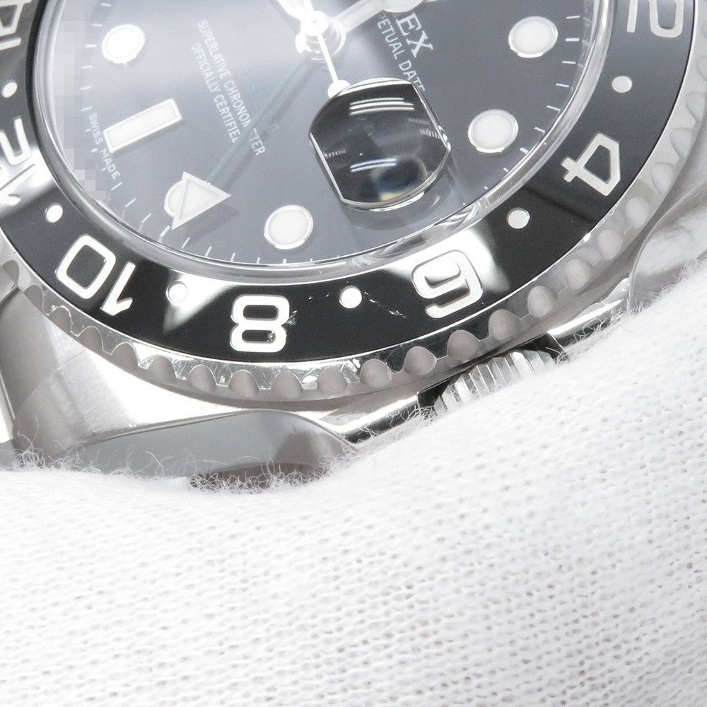 ロレックス GMTマスター2 デイト ランダムシリアル ルーレット 116710LN ROLEX 腕時計 黒文字盤