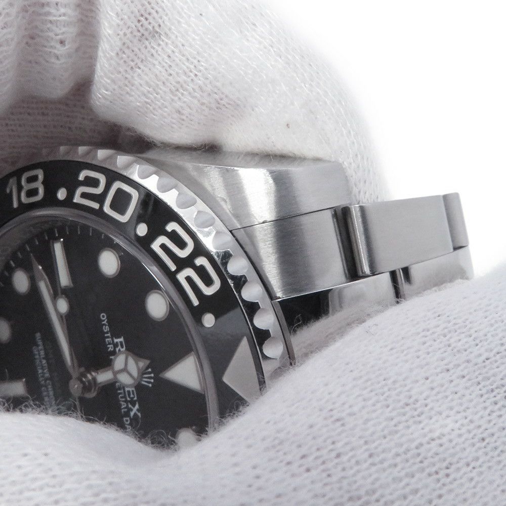 ロレックス GMTマスター2 デイト ランダムシリアル ルーレット 116710LN ROLEX 腕時計 黒文字盤