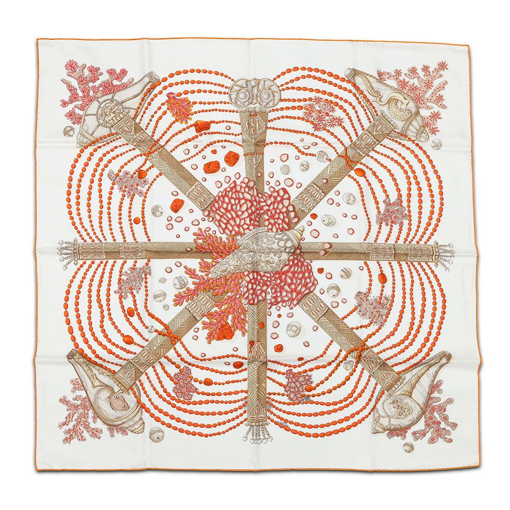 エルメス スカーフ カレ90 珊瑚の小道 Chemins de Corail HERMES シルク 2016年秋冬