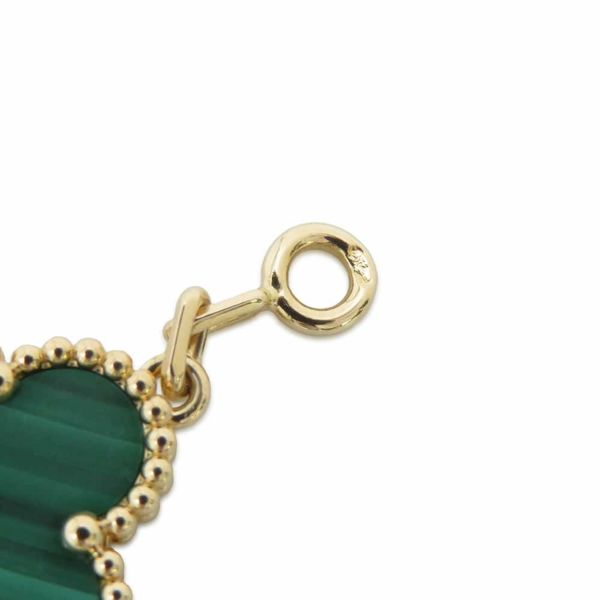 ヴァンクリーフ＆アーペル ブレスレット ヴィンテージ アルハンブラ ブレスレット 5モチーフ マラカイト K18YG VCARL80900