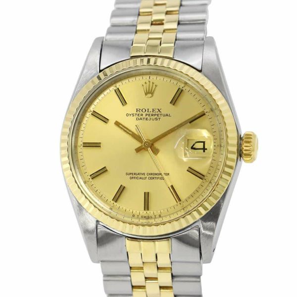 ロレックス デイトジャスト 36番 1601 ROLEX 腕時計 シャンパン文字盤