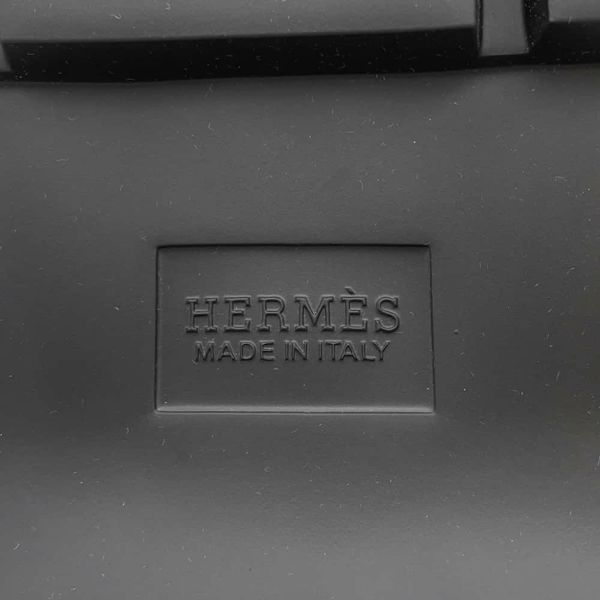 エルメス ショートブーツ フレッシュ パラシュートファブリック レディースサイズ39 HERMES 靴 黒