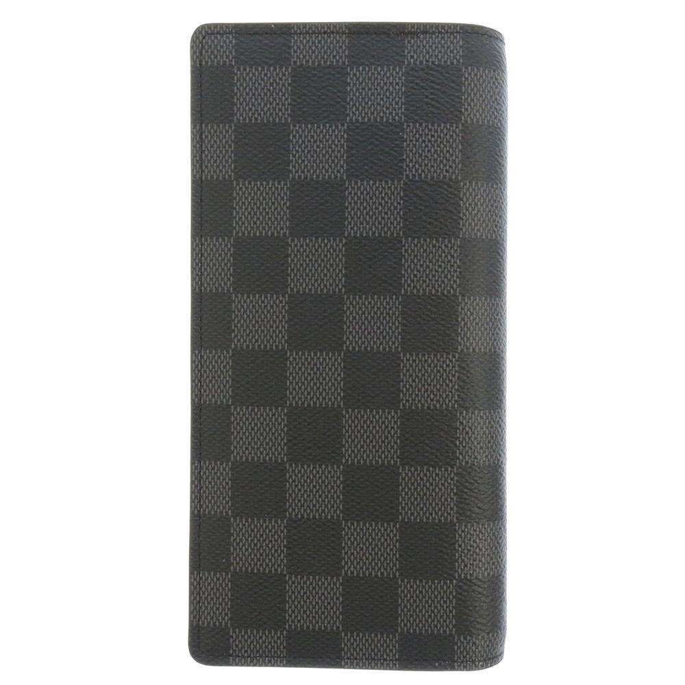 ルイヴィトン 長財布 ダミエ・グラフィット ポルトフォイユ・ブラザ N62665 LOUIS VUITTON 黒