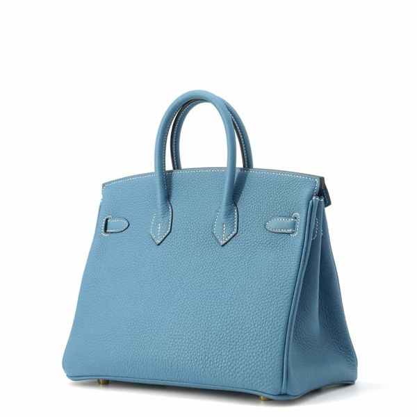 エルメス バーキン25 ニューブルージーン/ゴールド金具 トゴ W刻印 HERMES Birkin ハンドバッグ