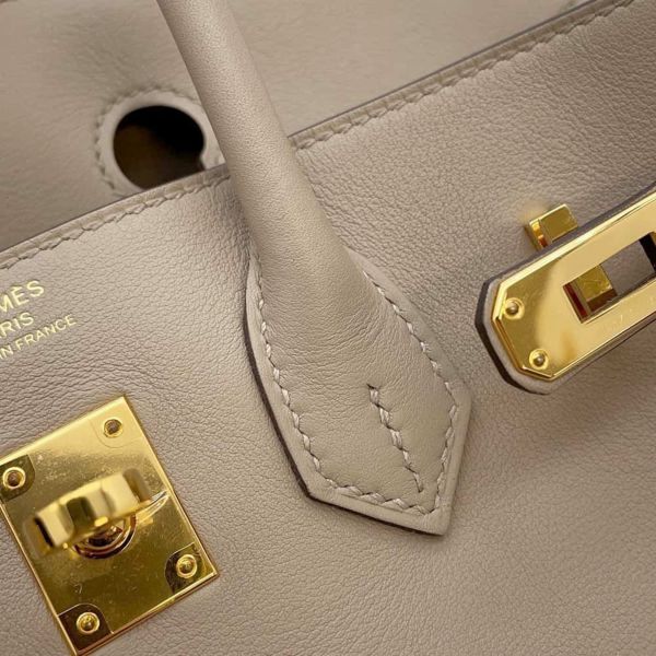 エルメス バーキン25 トゥルティエールグレー/ゴールド金具 スイフト C刻印 HERMES Birkin ハンドバッグ