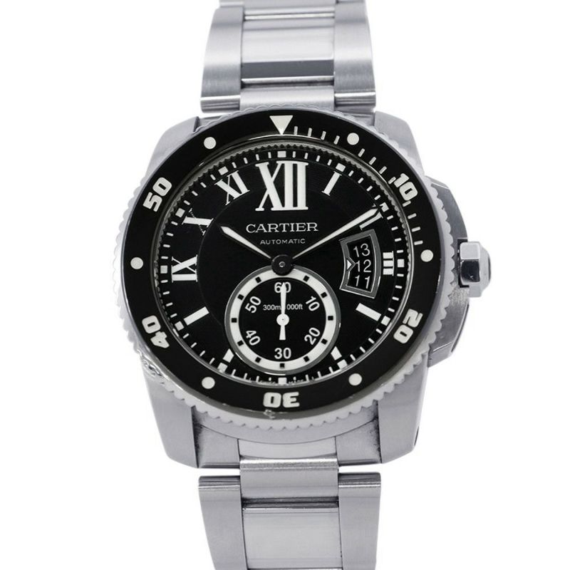 カルティエ カリブル ドゥ カルティエ ダイバー W7100056 Cartier 腕時計 ウォッチ 黒文字盤