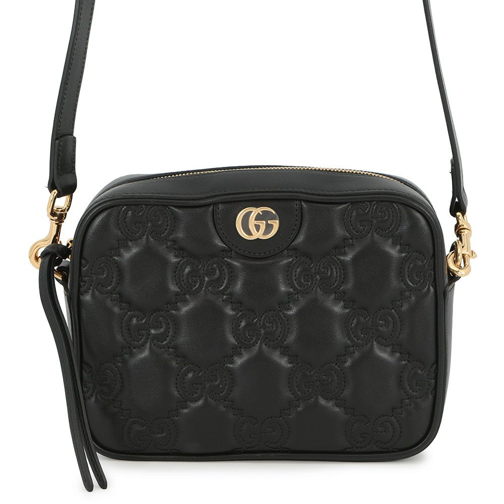 グッチ ショルダーバッグ GGマトラッセ スモール レザー 702234 GUCCI バッグ 黒