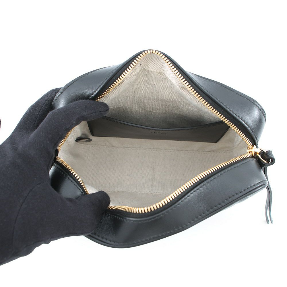 グッチ ショルダーバッグ GGマトラッセ スモール レザー 702234 GUCCI バッグ 黒