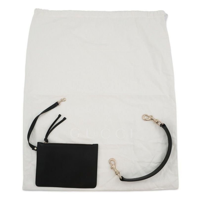 グッチ ショルダーバッグ ワンショルダーバッグ ミディアム キャンバス/レザー 815924 GUCCI トートバッグ 黒