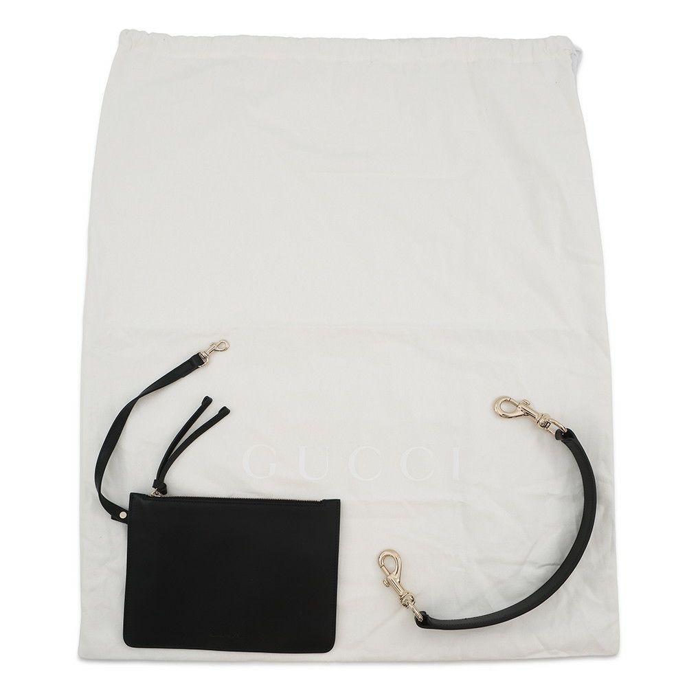 グッチ ショルダーバッグ ワンショルダーバッグ ミディアム キャンバス/レザー 815924 GUCCI トートバッグ 黒