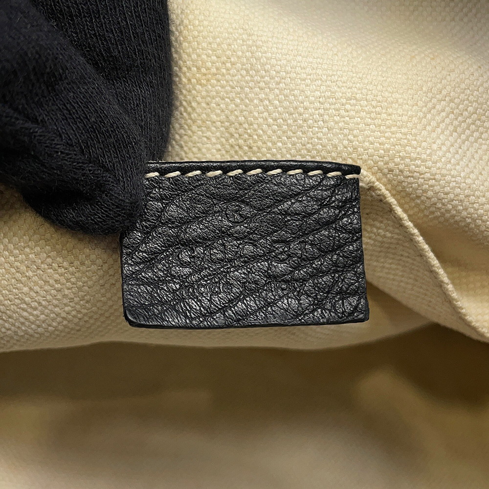 グッチ バックパック バンブー フリンジ レザー 370833 GUCCI リュックサック 黒