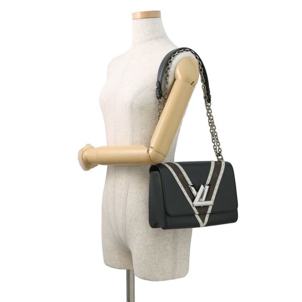 ルイヴィトン ショルダーバッグ エピ/モノグラム ツイストMM M50297 LOUIS VUITTON ヴィトン 2way 黒 ブラック