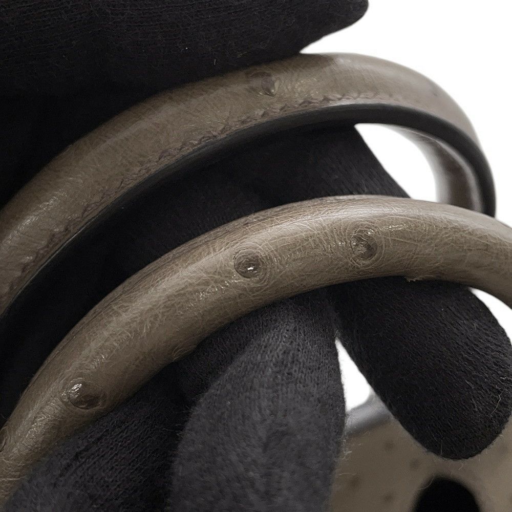 エルメス バーキン30 ムース/シルバー金具 オーストリッチ T刻印 HERMES Birkin ハンドバッグ