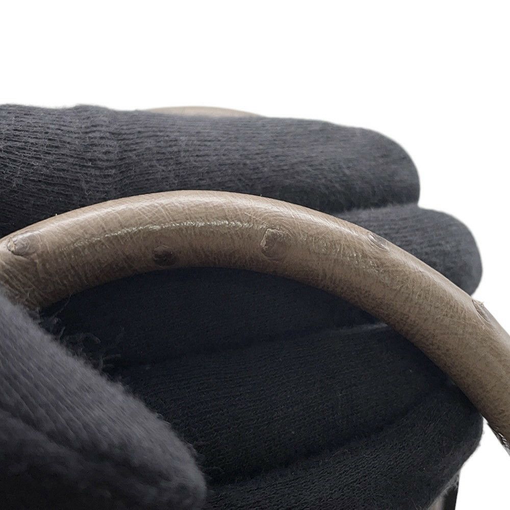 エルメス バーキン30 ムース/シルバー金具 オーストリッチ T刻印 HERMES Birkin ハンドバッグ