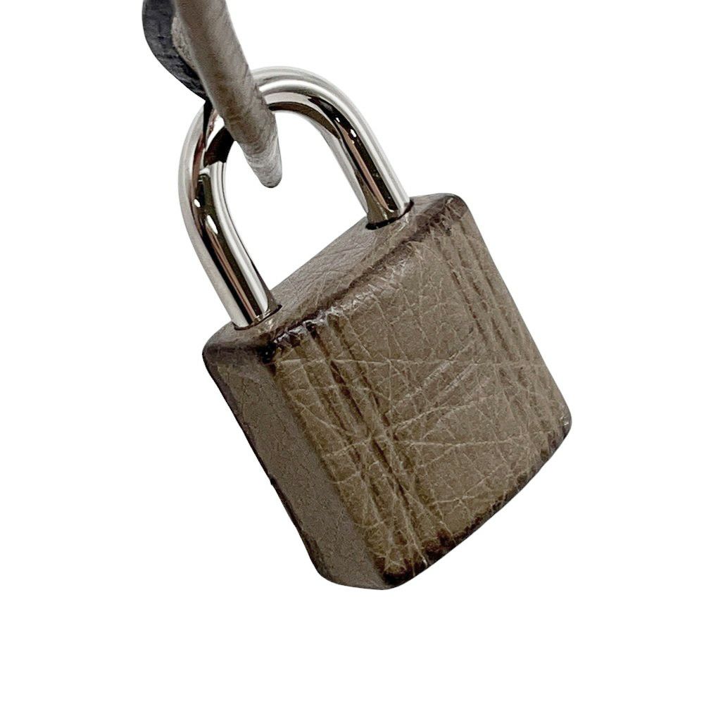 エルメス バーキン30 ムース/シルバー金具 オーストリッチ T刻印 HERMES Birkin ハンドバッグ